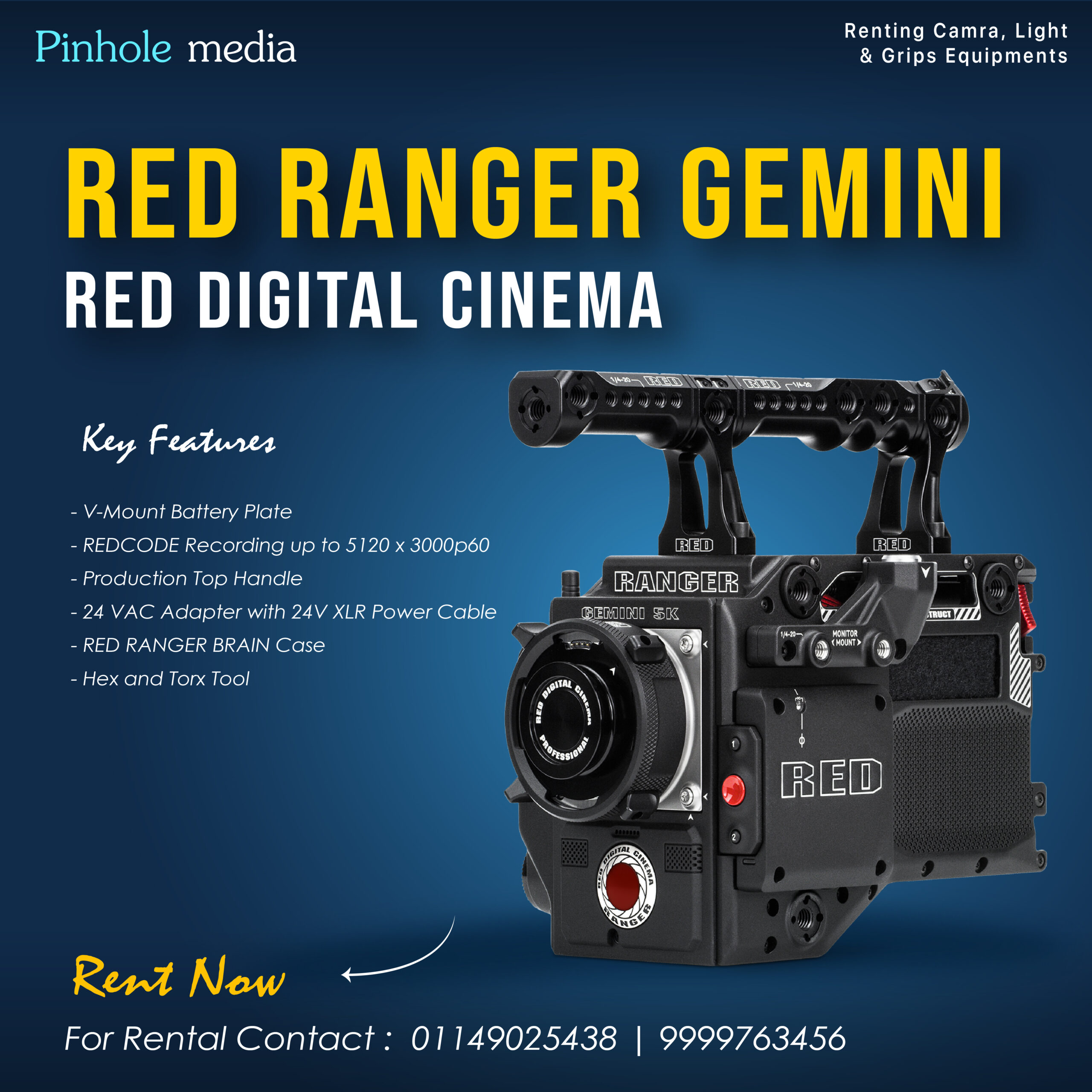 Red Ranger Gemini Red Digital Cinema - Pinhole Media