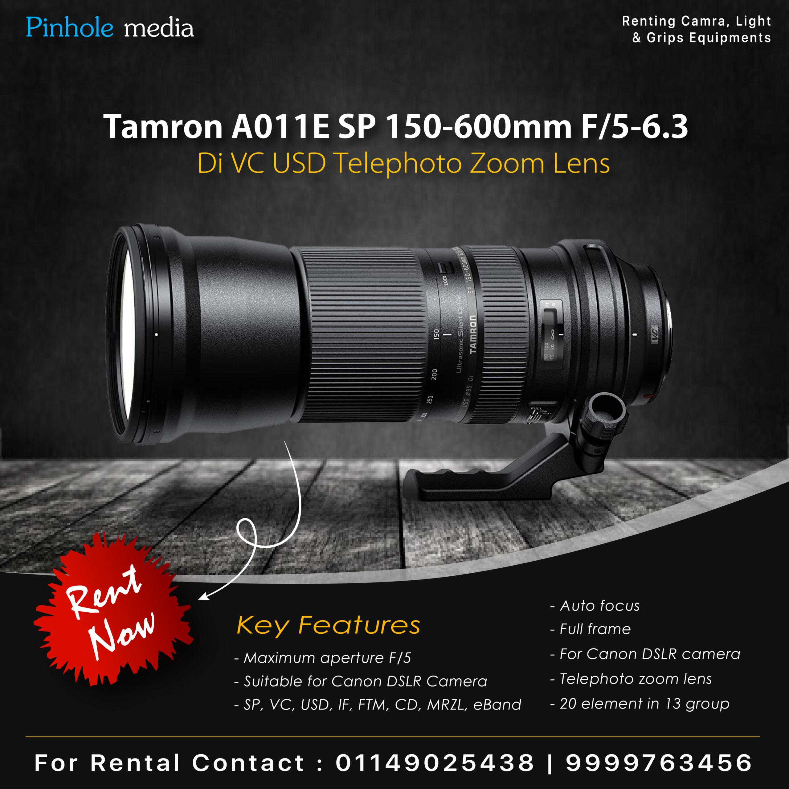 まっつん　TAMRON a011E Tamron A011E SP 150-600mm F/5-6.3 Di VC USD Telephoto Zoom Lens